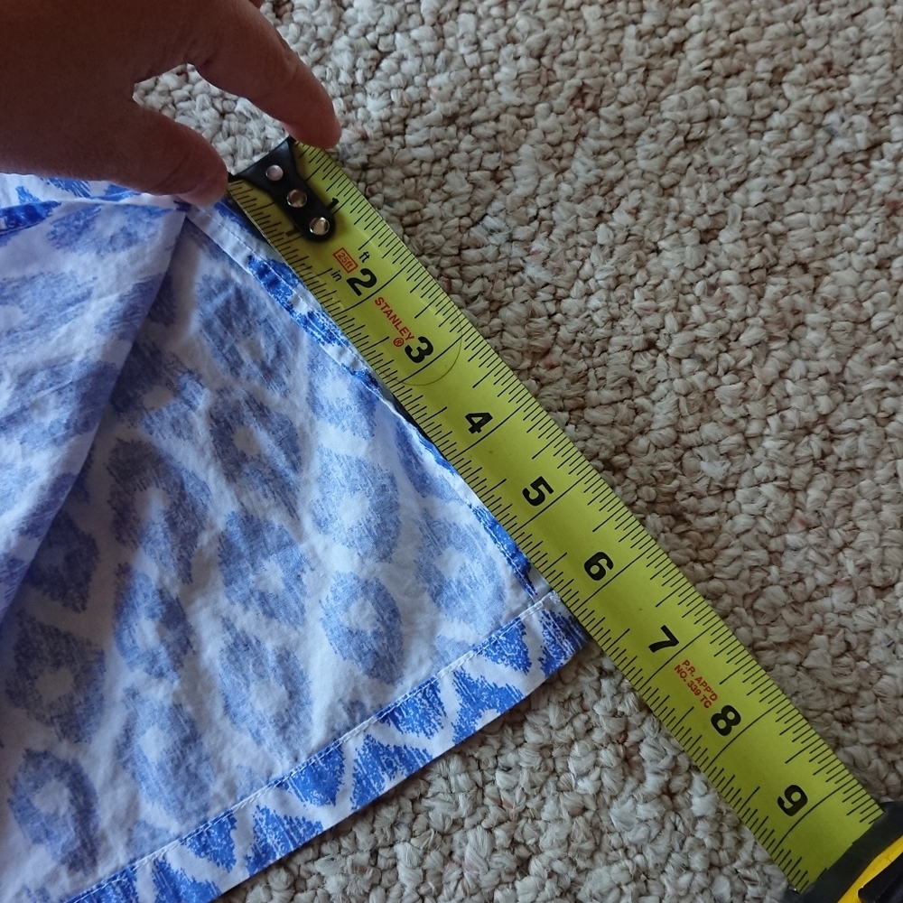 Marigot the Blue and white Patterned classic Pajama nightshirt size L - Picture 12 of 15